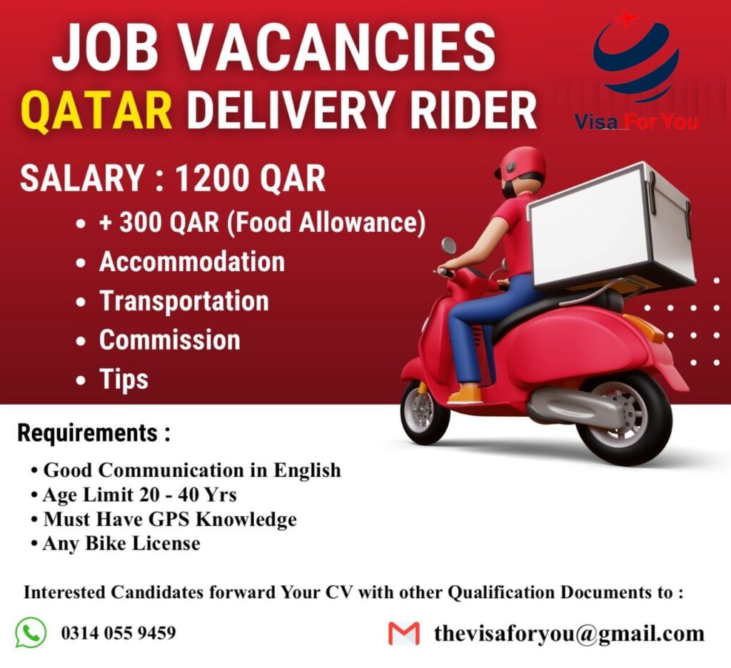 Bike Riders Jobs in Qatar